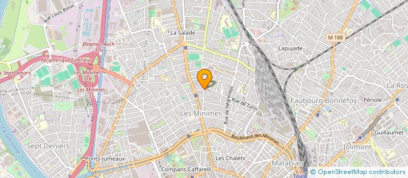 localisation de l'entreprise TOULOUSE PETANQUE ORGANISATION à TOULOUSE