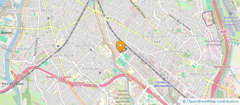 localisation de l'entreprise TOULOUSE PLACE FINANCIERE à TOULOUSE