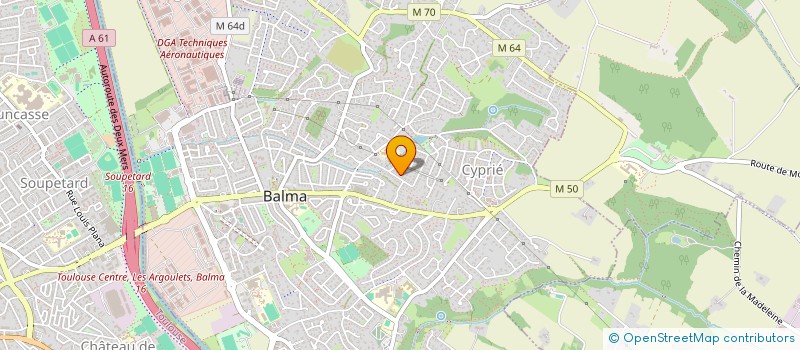 localisation de l'entreprise TOULOUSE SPORTS DE GLACE à BALMA