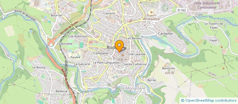 localisation de l'entreprise TOULOUSE VISION à RODEZ