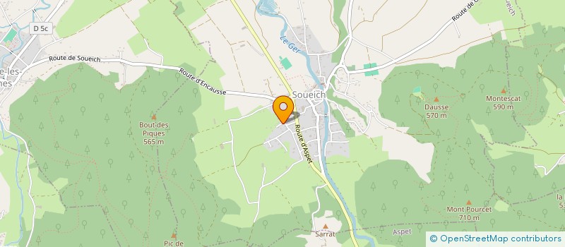 localisation de l'entreprise TOULRESEAU CLUB  SOUEICH