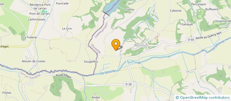 localisation de l'entreprise TOULZA CONCEPT HABITAT  MONTJOI