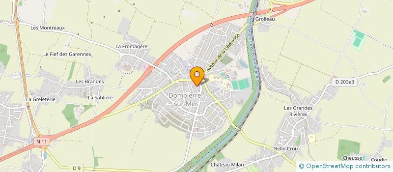 localisation de l'entreprise TOUMAI CONSULTING  DOMPIERRE-SUR-MER