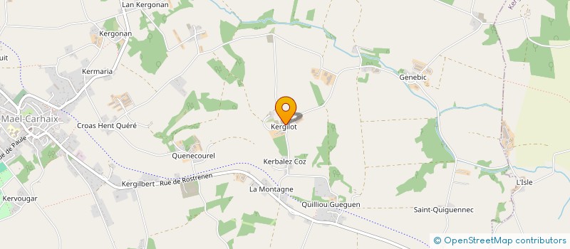 localisation de l'entreprise TOUMANAR  MAEL-CARHAIX