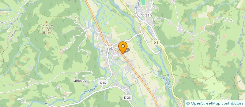 localisation de l'entreprise TOUMEDOL  TREBONS