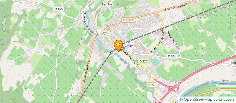 localisation de l'entreprise TOUMETO  COGNIN-LES-GORGES