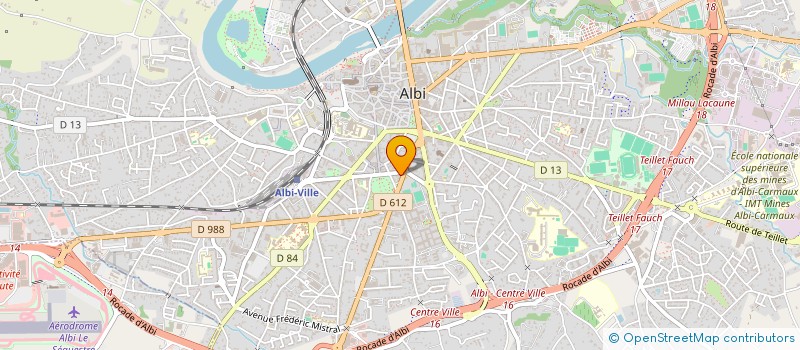localisation de l'entreprise TOUMI 81 à ALBI