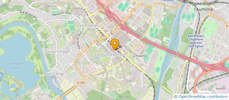 localisation de l'entreprise TOUMI RESTAURATION  CERGY