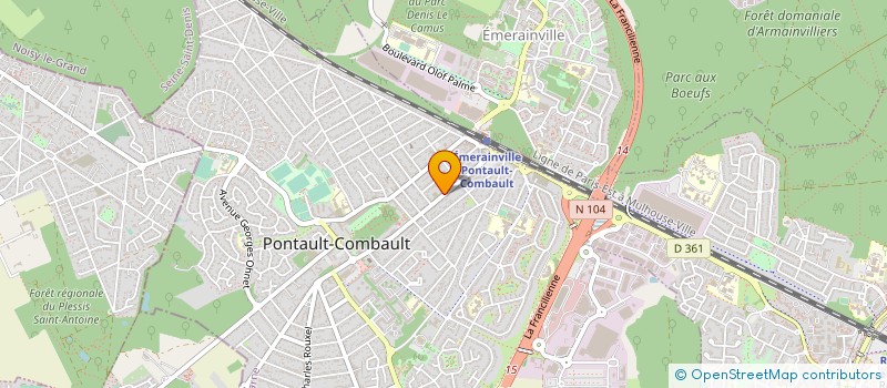 localisation de l'entreprise TOUPANCE à PONTAULT-COMBAULT
