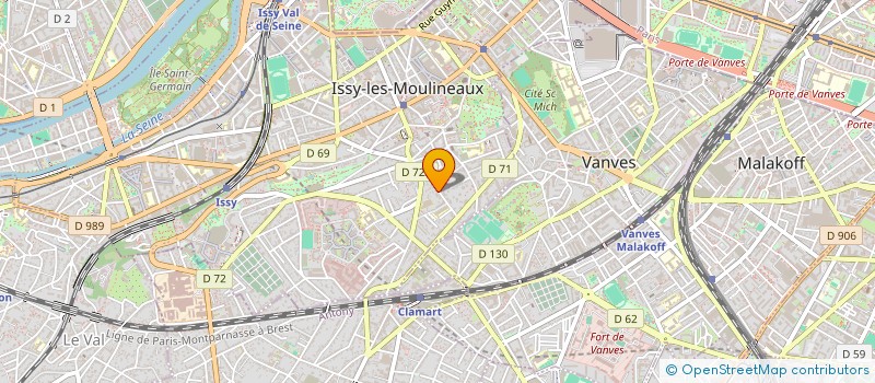localisation de l'entreprise TOUPET BUROS à ISSY LES MOULINEAUX