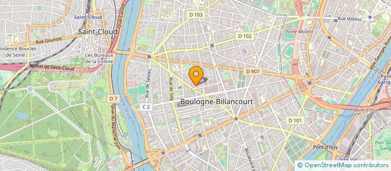 localisation de l'entreprise TOUPET ET CIE à BOULOGNE-BILLANCOURT