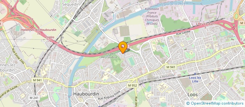 localisation de l'entreprise TOUPET TOUS TRAVAUX à HAUBOURDIN