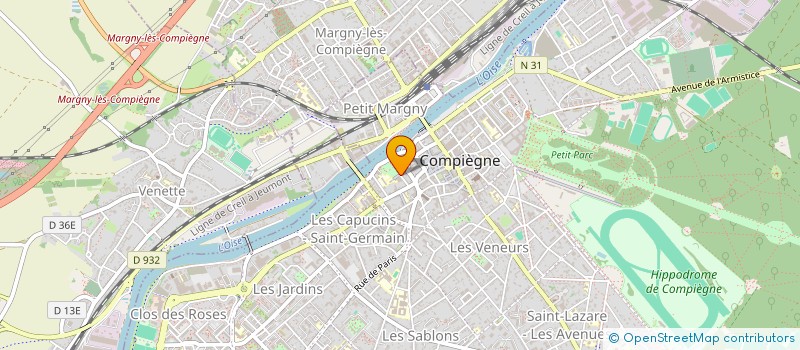 localisation de l'entreprise TOUPETTO  COMPIEGNE