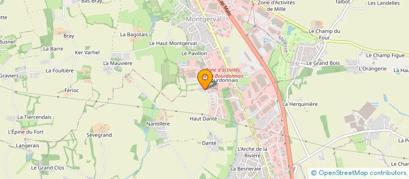 localisation de l'entreprise TOUPIE  LA MEZIERE