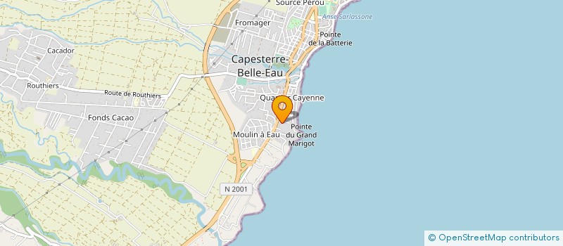 localisation de l'entreprise TOUPITILOC à CAPESTERRE-BELLE-EAU