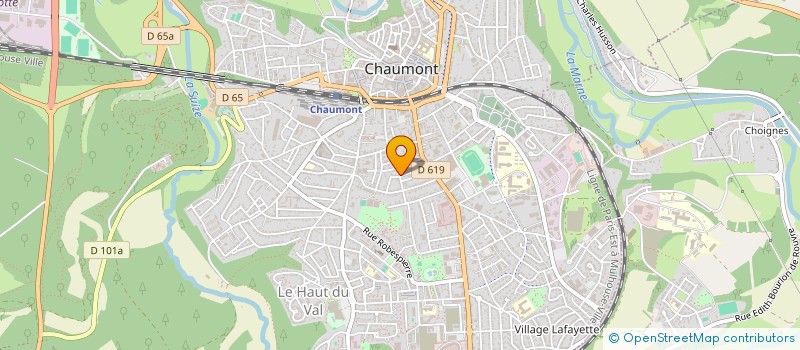 localisation de l'entreprise TOUPOT-IMMO à CHAUMONT