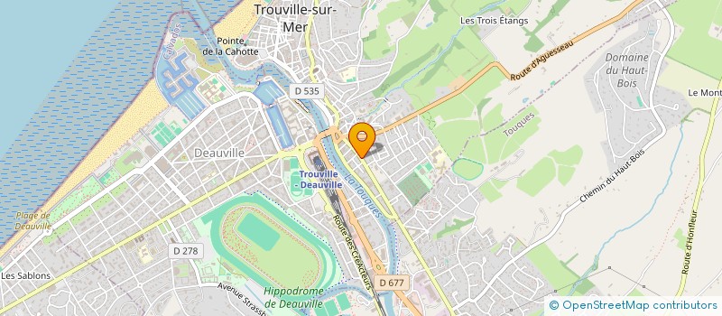 localisation de l'entreprise TOUQUES DEAUVILLE EXPLOITATION à TROUVILLE-SUR-MER