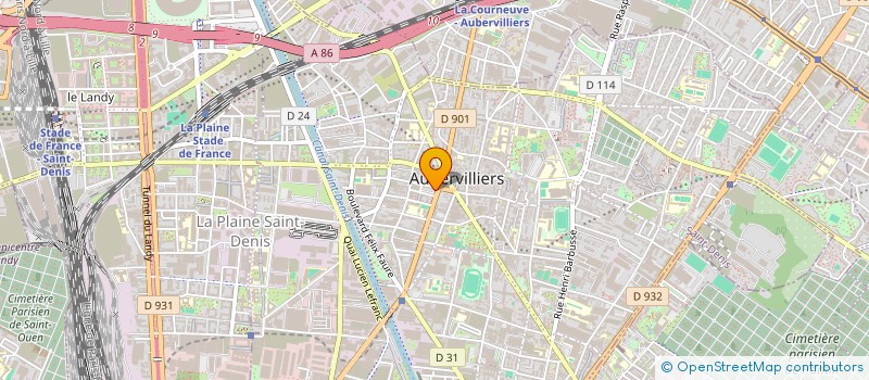 localisation de l'entreprise TOUR BAT  AUBERVILLIERS