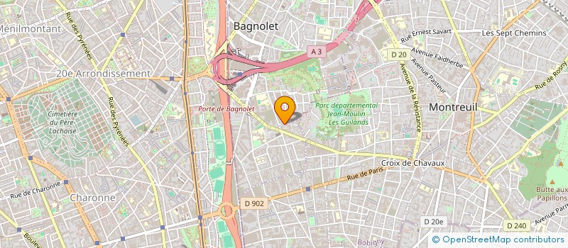 localisation de l'entreprise TOUR BATI à BAGNOLET