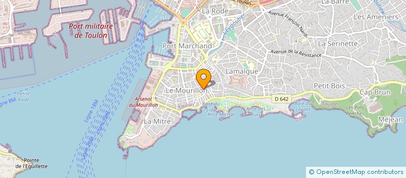 localisation de l'entreprise TOUR CARREE  TOULON