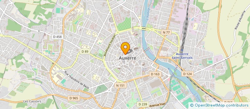 localisation de l'entreprise TOUR D'ORBANDELLE II à AUXERRE