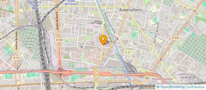 localisation de l'entreprise TOUR DE BONHEUR  AUBERVILLIERS