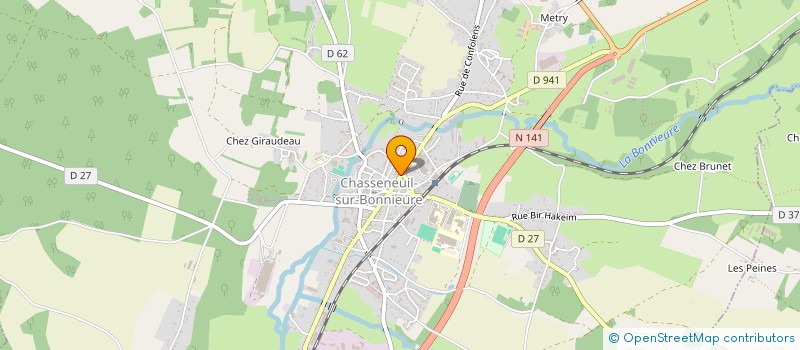 localisation de l'entreprise TOUR DE CLEFS IMMOBILIER à CHASSENEUIL-SUR-BONNIEURE