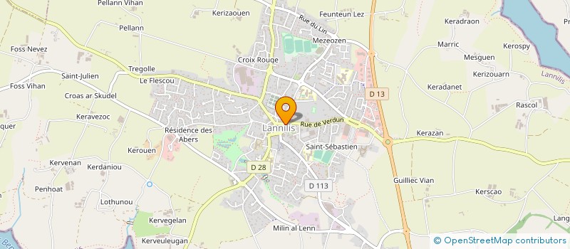 localisation de l'entreprise TOUR DE MAINS à LANNILIS