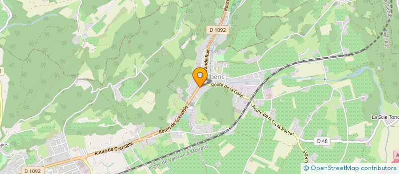 localisation de l'entreprise TOUR DE PISTE  L'ALBENC