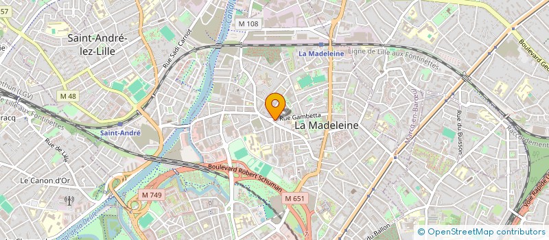 localisation de l'entreprise TOUR INVEST IMM à LA MADELEINE