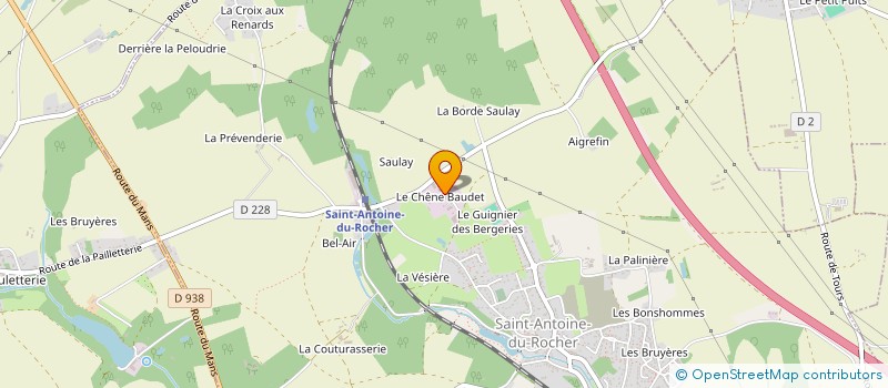 localisation de l'entreprise TOUR'STORES à PARCAY-MESLAY