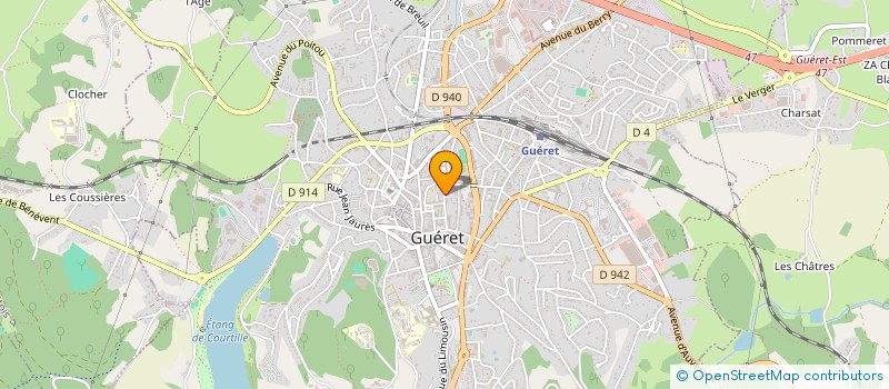 localisation de l'entreprise TOURAILLE JACQUES ET XAVIER à GUERET