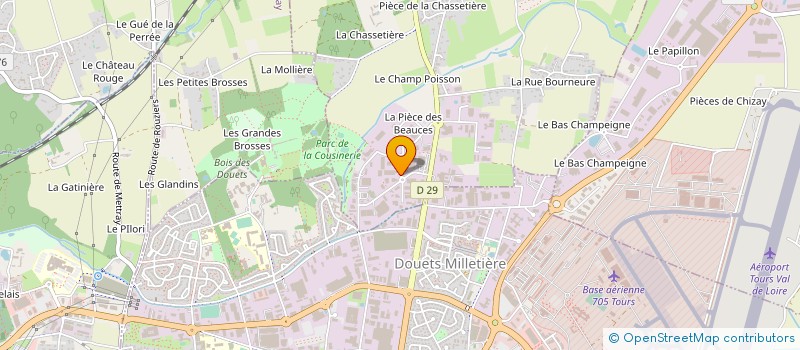 localisation de l'entreprise TOURAINE ACHEMINEMENT  NOTRE-DAME-D'OE