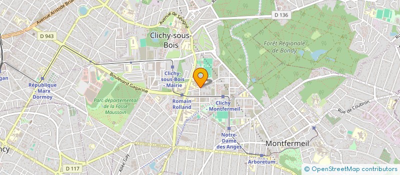 localisation de l'entreprise TOURAINE BARDAGE à CLICHY-SOUS-BOIS