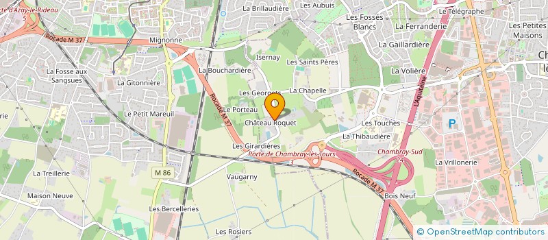 localisation de l'entreprise TOURAINE BATIMENT ET SERVICES  CHAMBRAY LES TOURS