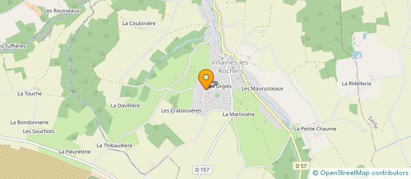 localisation de l'entreprise TOURAINE BETON  VILLAINES-LES-ROCHERS