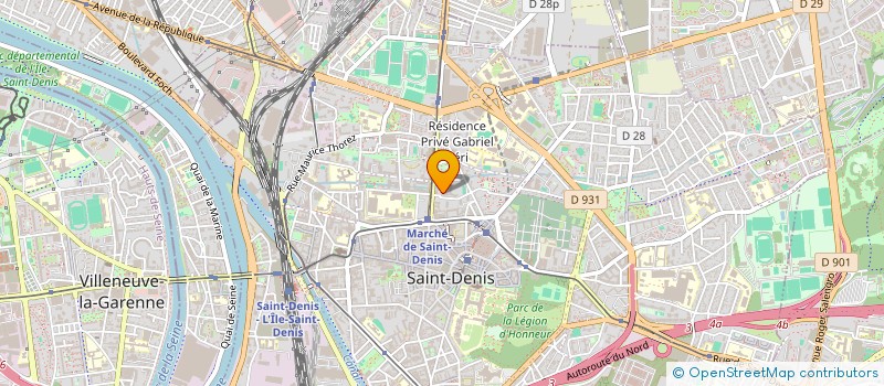 localisation de l'entreprise TOURAINE BTP  SAINT-DENIS