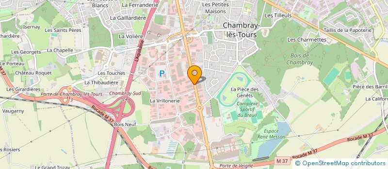 localisation de l'entreprise TOURAINE CARRELAGE  CHAMBRAY-LES-TOURS