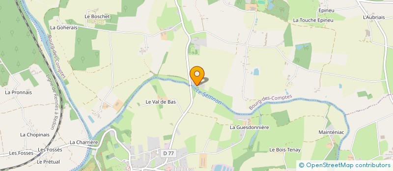 localisation de l'entreprise TOURAINE COMPAGNIE  BOURG-DES-COMPTES