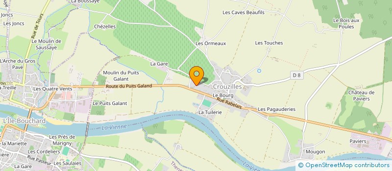 localisation de l'entreprise TOURAINE CONCIERGERIE  CROUZILLES