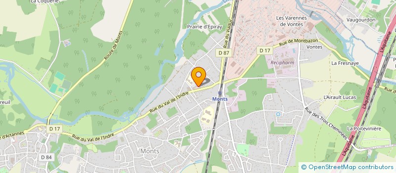 localisation de l'entreprise TOURAINE DEMEURE  MONTS