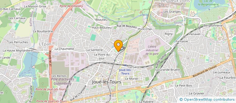 localisation de l'entreprise TOURAINE DEPANNAGE INFORMATIQUE  JOUE-LES-TOURS