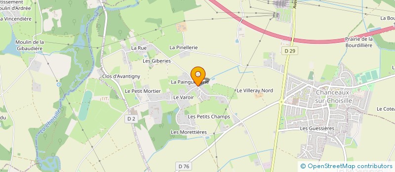 localisation de l'entreprise TOURAINE EDITIONS LOISIRS à CHANCEAUX-SUR-CHOISILLE