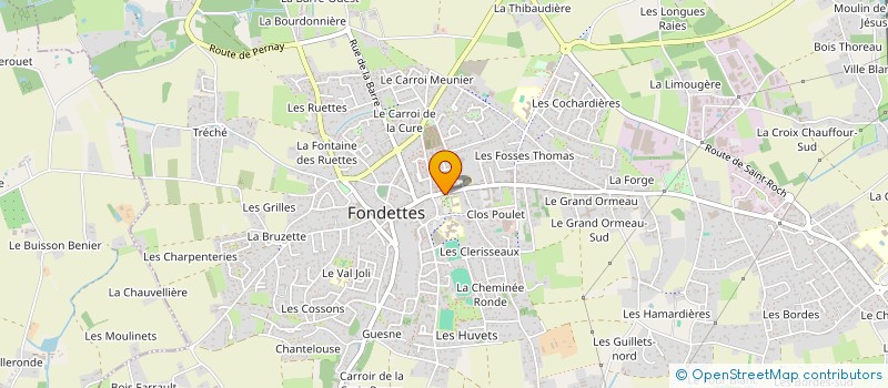 localisation de l'entreprise TOURAINE ENTRAIDE à FONDETTES
