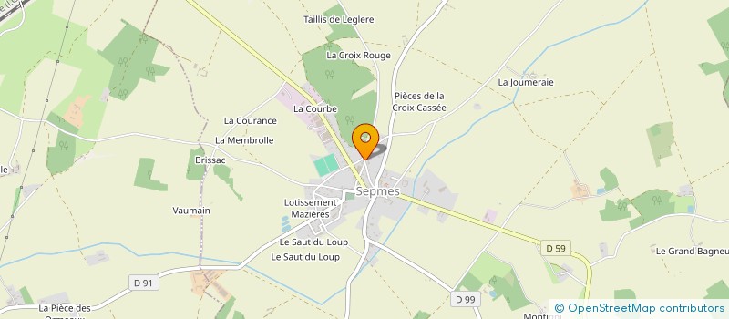 localisation de l'entreprise TOURAINE EQUIPEMENT DIFFUSION à SEPMES