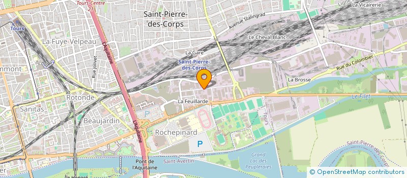 localisation de l'entreprise TOURAINE ESCALADE + à SAINT-PIERRE-DES-CORPS