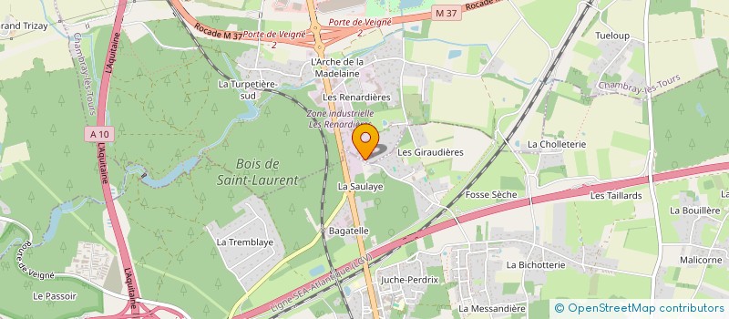 localisation de l'entreprise TOURAINE FACONNAGE à CHAMBRAY-LES-TOURS