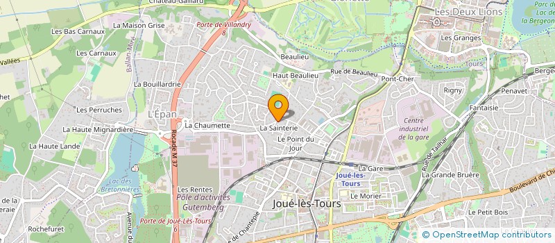 localisation de l'entreprise TOURAINE FERMETURES INDUSTRIELLES  JOUE-LES-TOURS