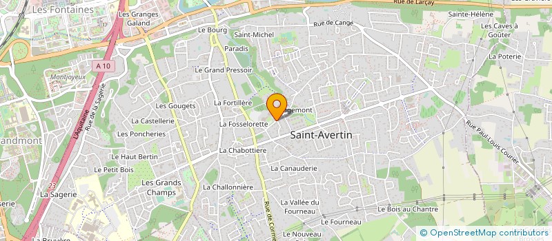 localisation de l'entreprise TOURAINE INTER AGES à SAINT-AVERTIN