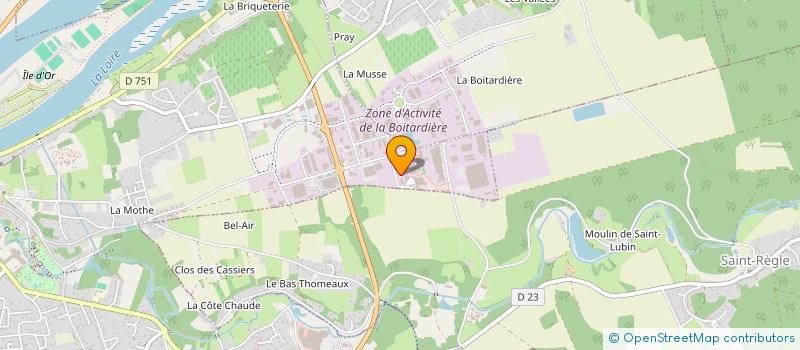 localisation de l'entreprise TOURAINE LOIRE ENERGIE - GUILLOT  AMBOISE